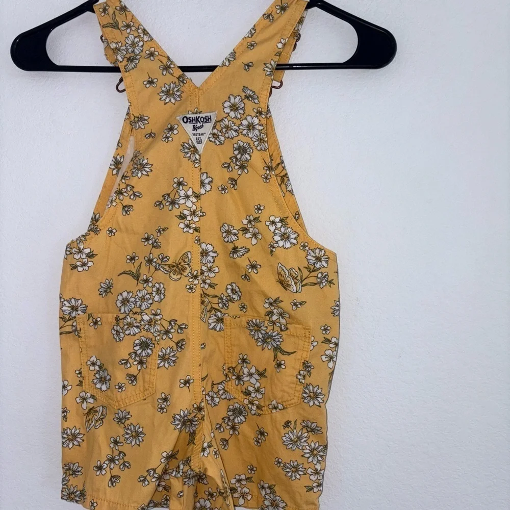 Daisy Knit Denim Shortalls Toddler Girl